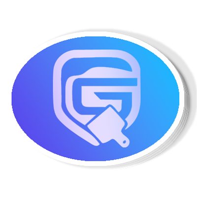 Custom oval vinyl stickers for product labels by Gael Wraps